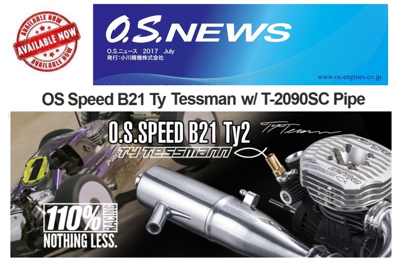 O.S. Speed B21 Ty2 .21 Engine Combo